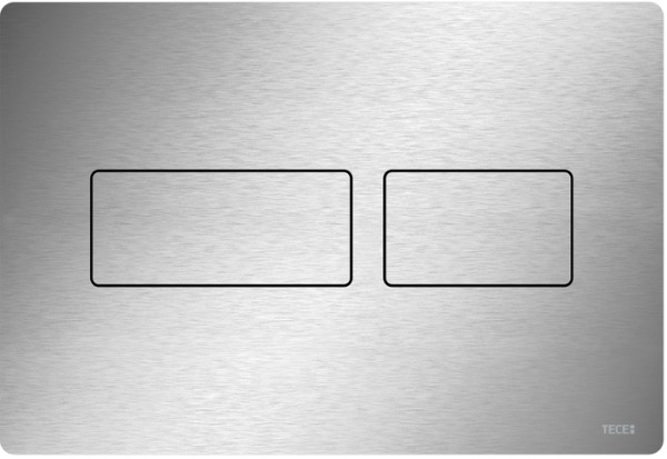 Металлическая панель смыва для унитаза TECEsolid, нержавеющая сталь сатин, покрытие против отпечатков пальцев 9240434