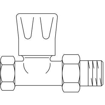 Проходной вентиль HRV с ручным приводом, с преднастройкой