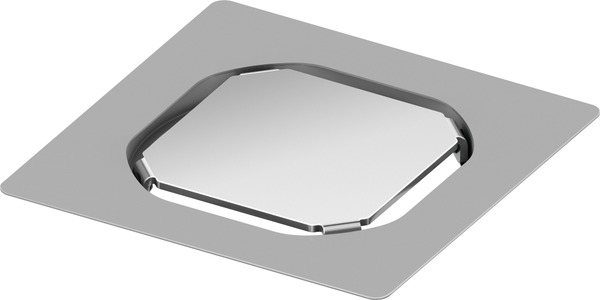 Основа для плитки TECEdrainpoint S, 100 мм, из нержавеющей стали, без рамки 3660016