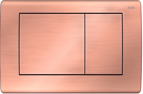 Металлическая панель смыва для унитаза TECEplanus, состаренная медь 9240365