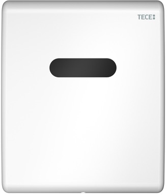 Металлическая панель смыва для писсуара TECEplanus с ИК-сенсором, батарея 6 В, белая глянцевая 9242356