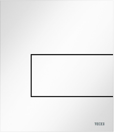 Металлическая панель смыва для писсуара TECEsquare, белая глянцевая 9242812
