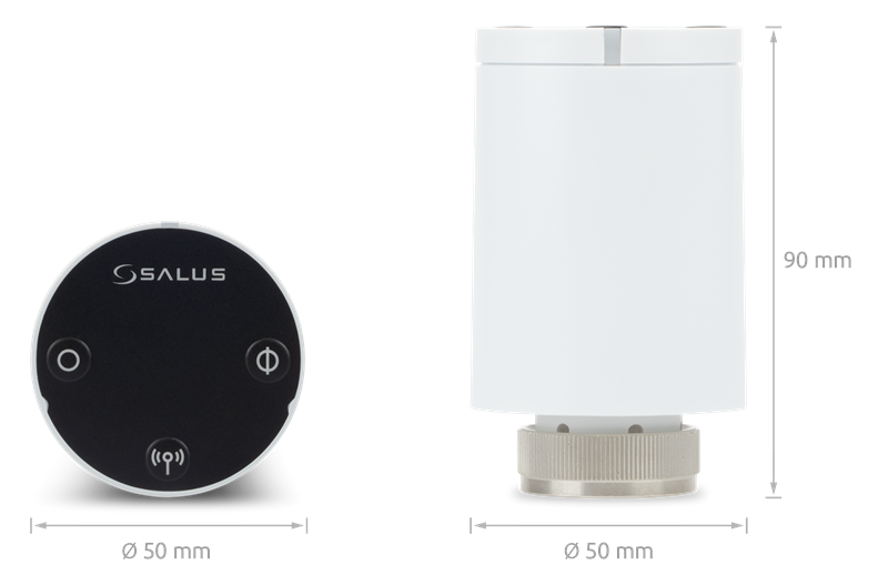 Salus Controls TRV10RFM - Беспроводная мини термоголовка с питанием от батареек для радиаторов отопления