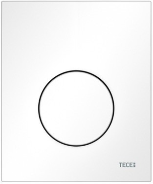 Пластиковая панель смыва для писсуара TECEloop, белая 9242600