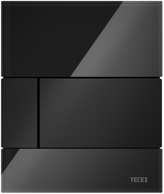 Стеклянная панель смыва для писсуара TECEsquare, стекло черное, клавиши черные 9242809