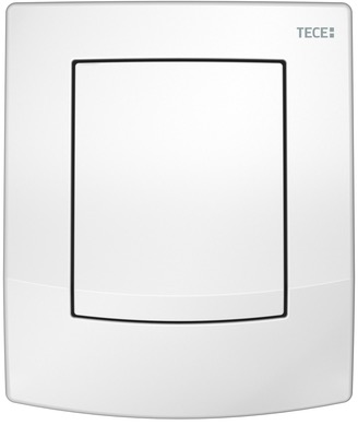 Пластиковая панель смыва для писсуара TECEambia, белая, антибактериальное покрытие 9242140