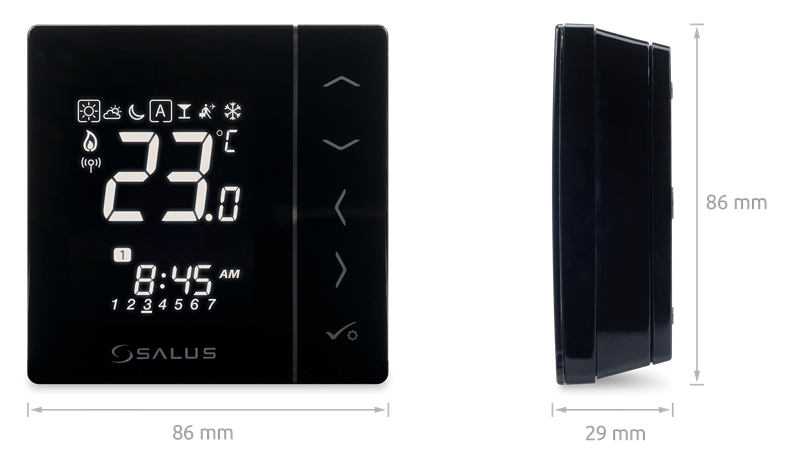 Salus Controls VS20WRF/VS20BRF - Беспроводной, цифровой термостат с питанием от батареи