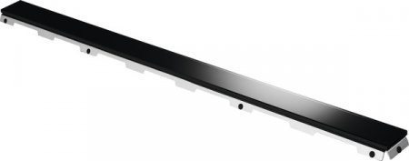 Стеклянная панель TECEdrainline для душевого канала, прямая, стекло черное
