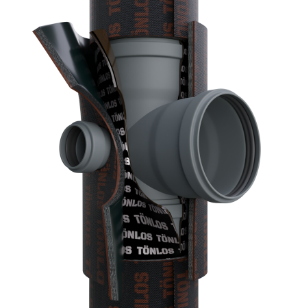 Универсальный комплект для шумоизоляции канализационных труб Tonlos PIPE PREMIUM