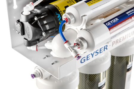 Система обратного осмоса Гейзер Премиум - П с помпой (для квартир с низким магистральным давлением)