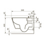 Комплект для установки подвесного унитаза: застенный модуль, панель смыва TECEnow, белая, унитаз TECEone 9400413.WC2