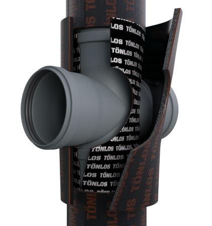 Универсальный комплект для шумоизоляции канализационных труб Tonlos PIPE PREMIUM