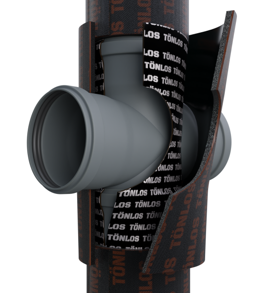 Универсальный комплект для шумоизоляции канализационных труб Tonlos PIPE PREMIUM