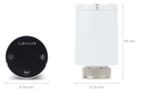 Salus Controls TRV10RFM - Беспроводная мини термоголовка с питанием от батареек для радиаторов отопления