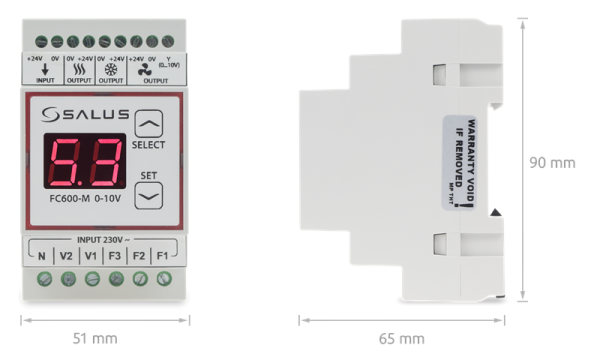 Salus Controls FC600-M 0-10V - Модуль регулятора FC600, для факойлов и климаконвекторов с управляющим сигналом 0-10V