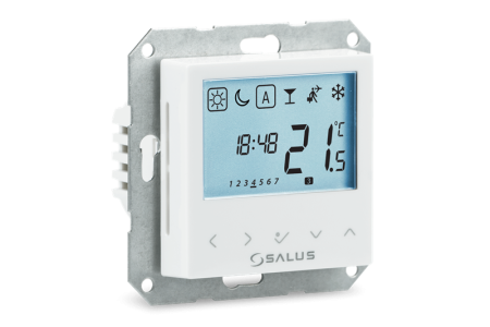 Salus Controls BTRP230 - Программируемый электронный термостат встраиваемый под рамки 55x55 мм