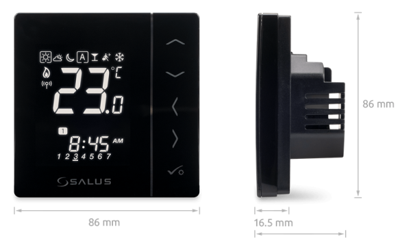 Salus Controls VS10WRF/VS10BRF - Беспроводной, цифровой термостат для скрытой проводки