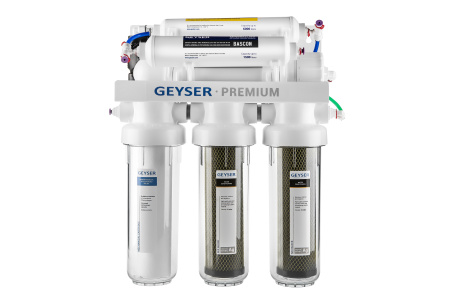 Система обратного осмоса Гейзер Премиум - П с помпой (для квартир с низким магистральным давлением)
