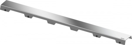 Декоративная панель TECEdrainline "steel II", нержавеющая сталь, глянец или сатин, для душевого канала, прямая