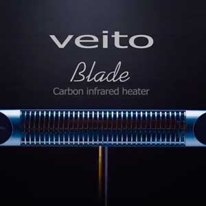 Настенный карбоновый обогреватель Veito Blade silver